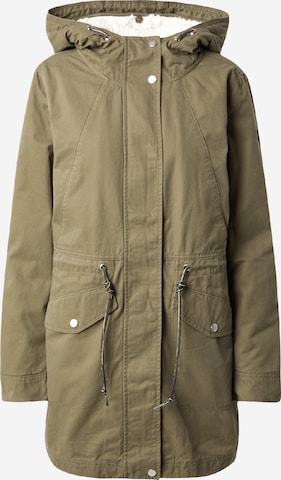 QS - Parka de inverno em verde: frente