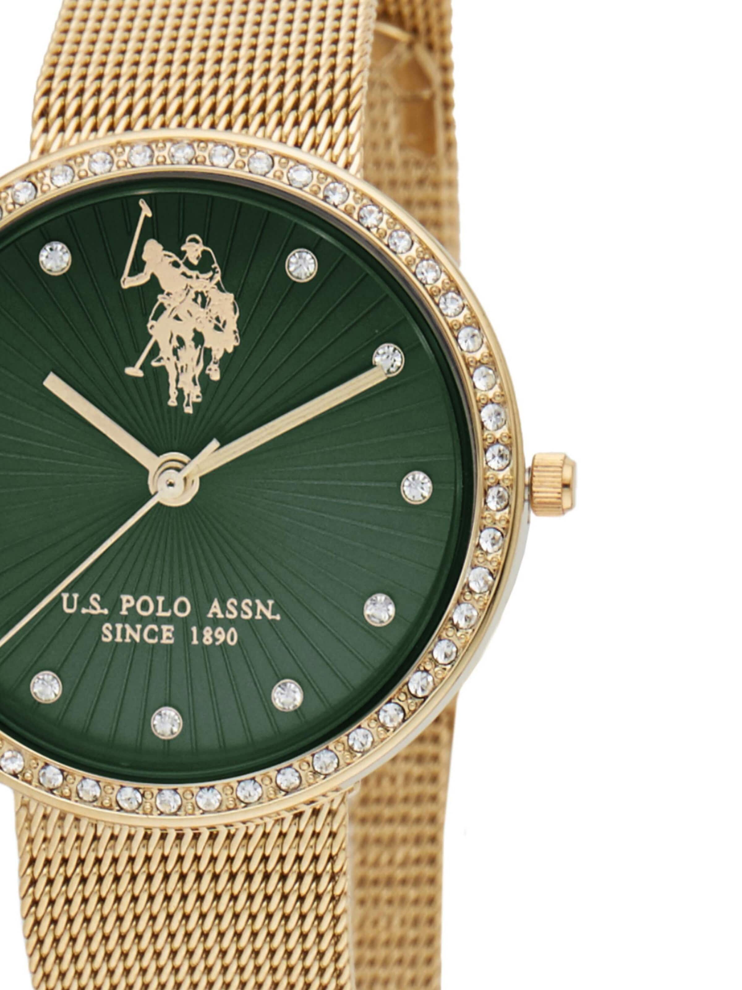 U.S. POLO ASSN. - Reloj analógico 'Giselle' en amarillo