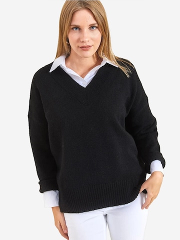 Bianco Lucci - Pullover em preto: frente