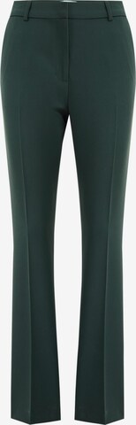 WE Fashion Slimfit Pantalon in Groen: voorkant