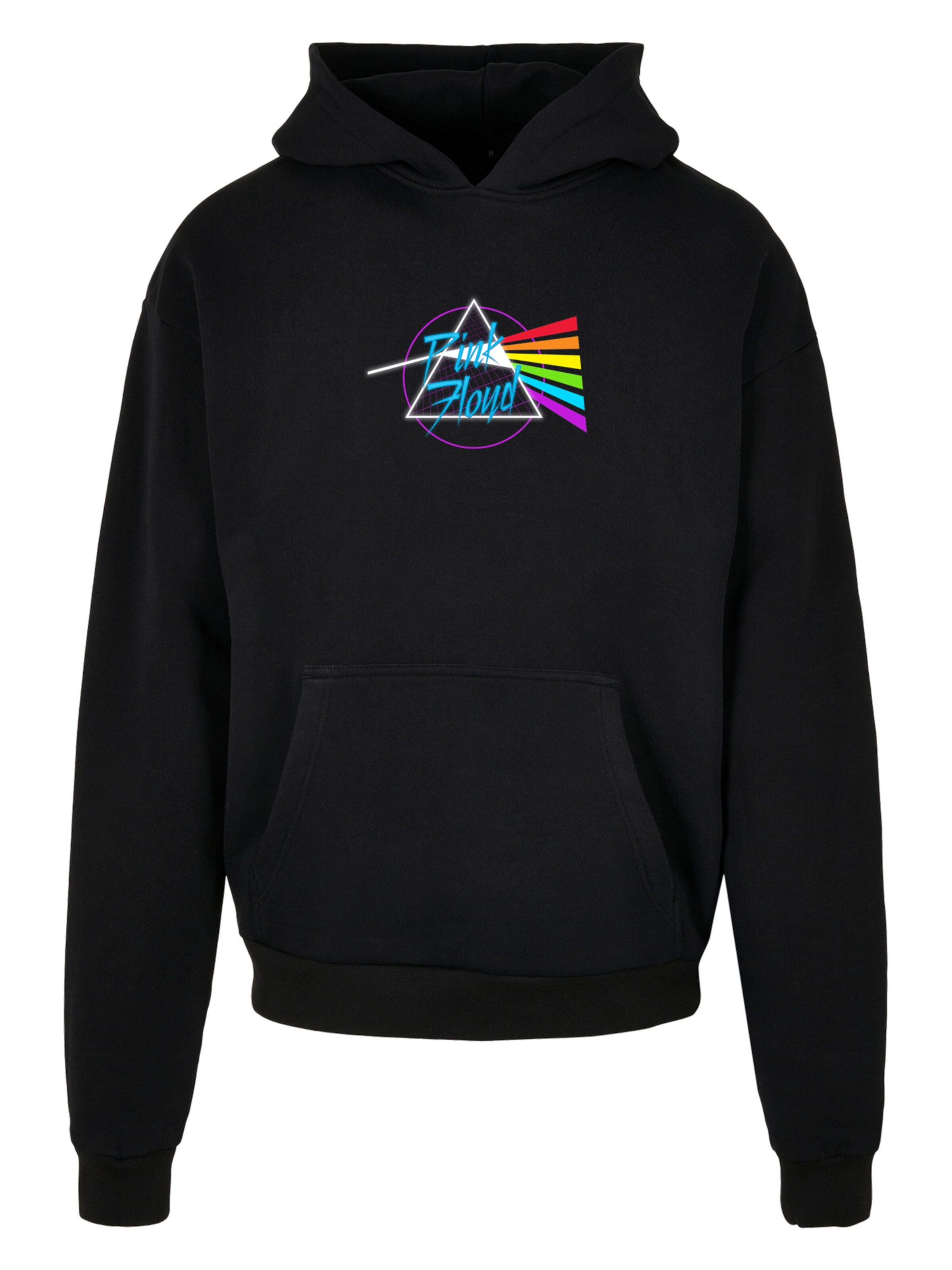 F4NT4STIC Sweatshirt 'Pink Floyd' in Black: front