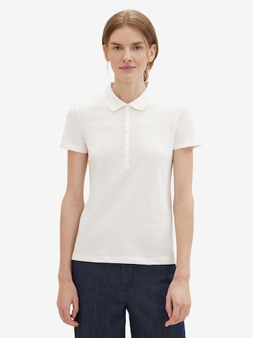 T-shirt TOM TAILOR en blanc : devant