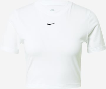 balta Nike Sportswear Marškinėliai 'Essential': priekis