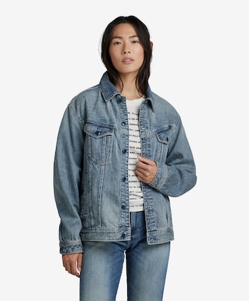 Veste mi-saison G-Star RAW en bleu : devant