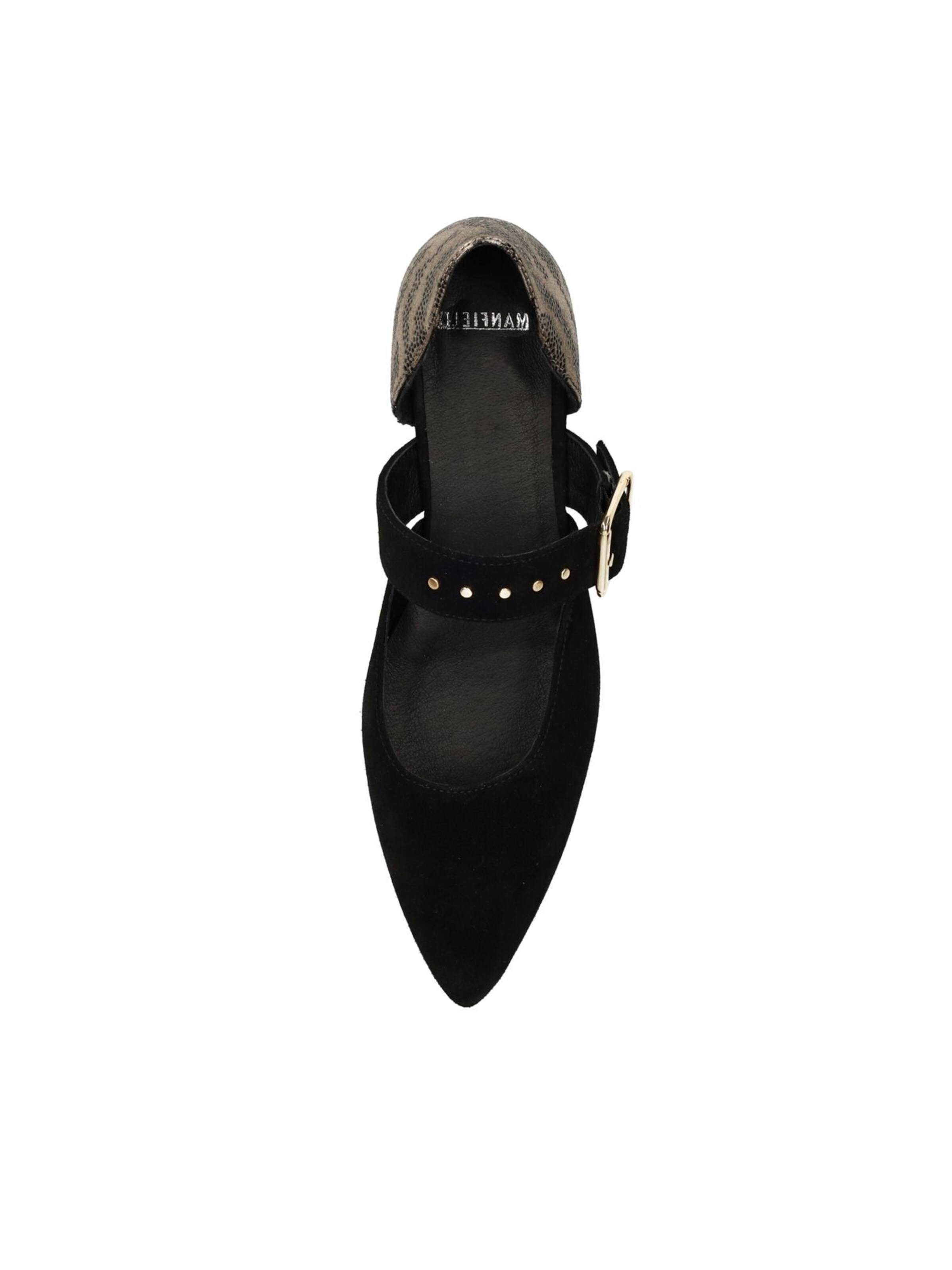 Ballerines à lanières MANFIELD en noir