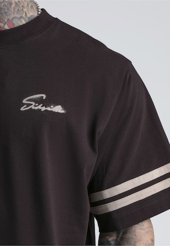 SikSilk - Camiseta 'Script' en marrón