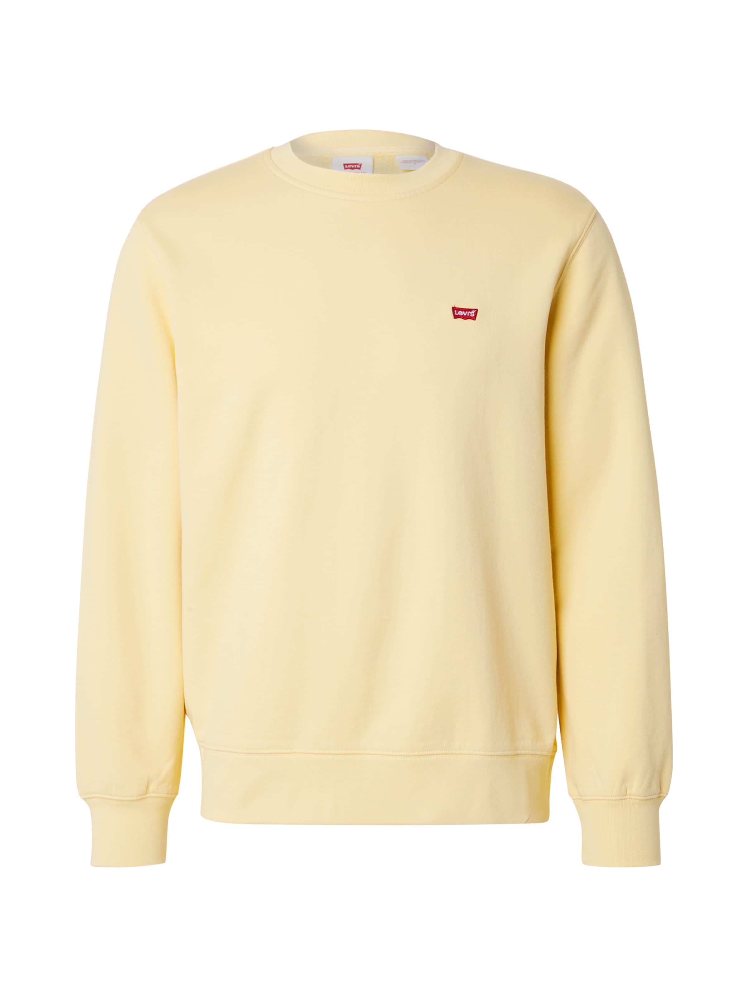 LEVI'S ® Sweatshirt 'Housemark Crewneck Sweatshirt' i gul: framsida