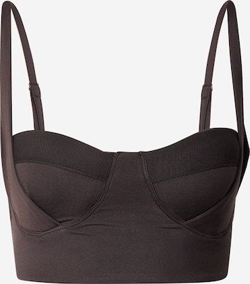 HRMN8 Bustier Urheilurintaliivit 'FORM' värissä musta: etupuoli