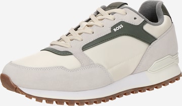 BOSS Platform trainers 'Parkour' in Beige: front