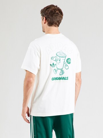 Tricou 'ICED LATTE' de la ADIDAS ORIGINALS pe alb