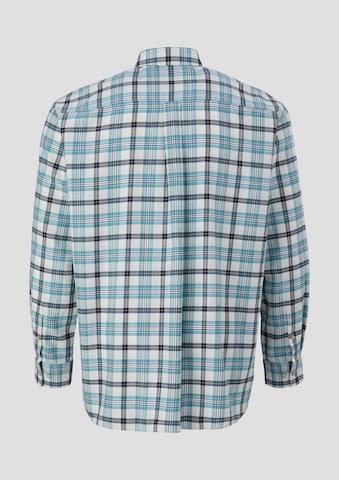 s.Oliver Men Big Sizes Comfort fit Button Up Shirt in Blue