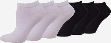 CAMEL ACTIVE Sneakersocken im 6er-Pack in Schwarz: predná strana