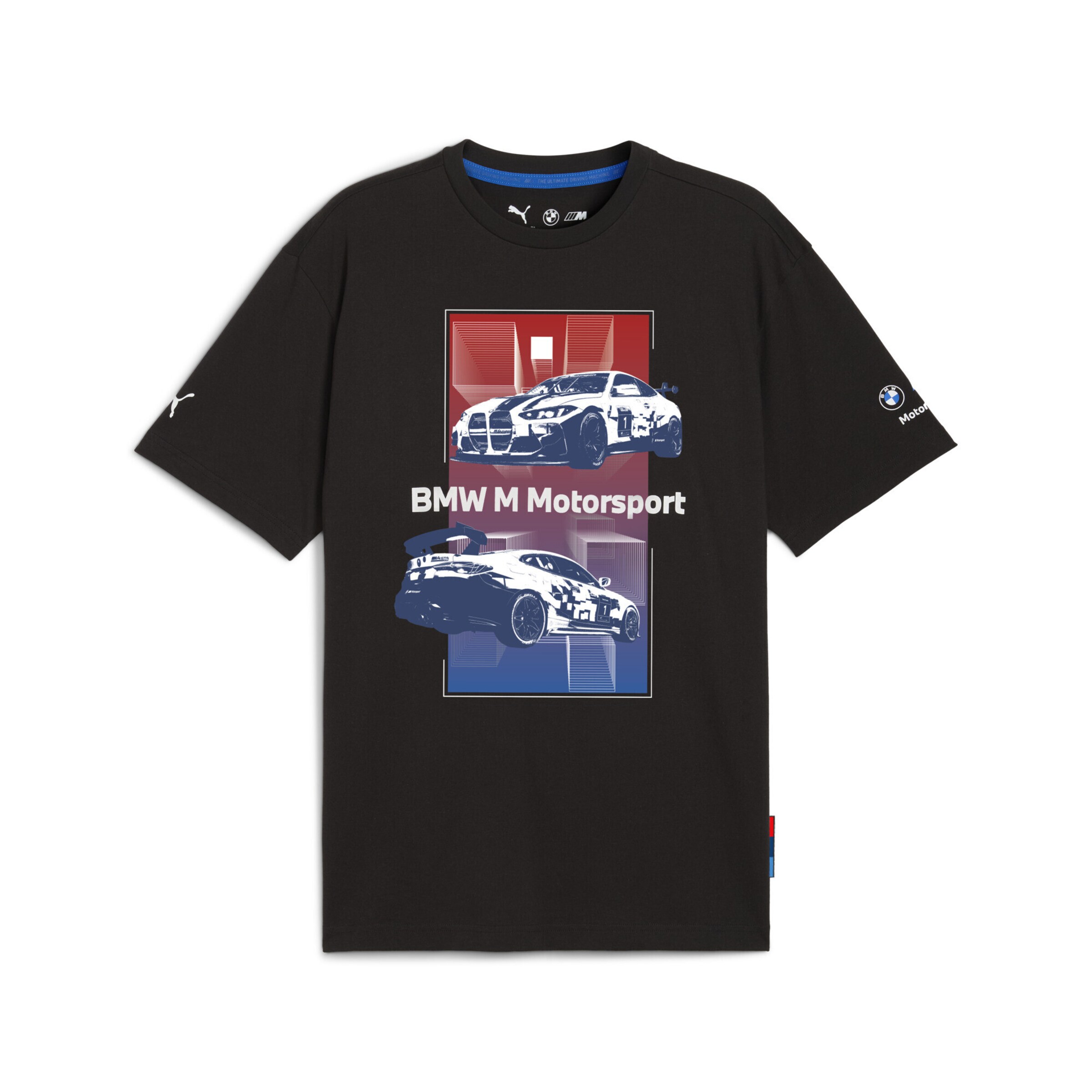 PUMA Functioneel shirt 'BMW M' in Zwart: voorkant