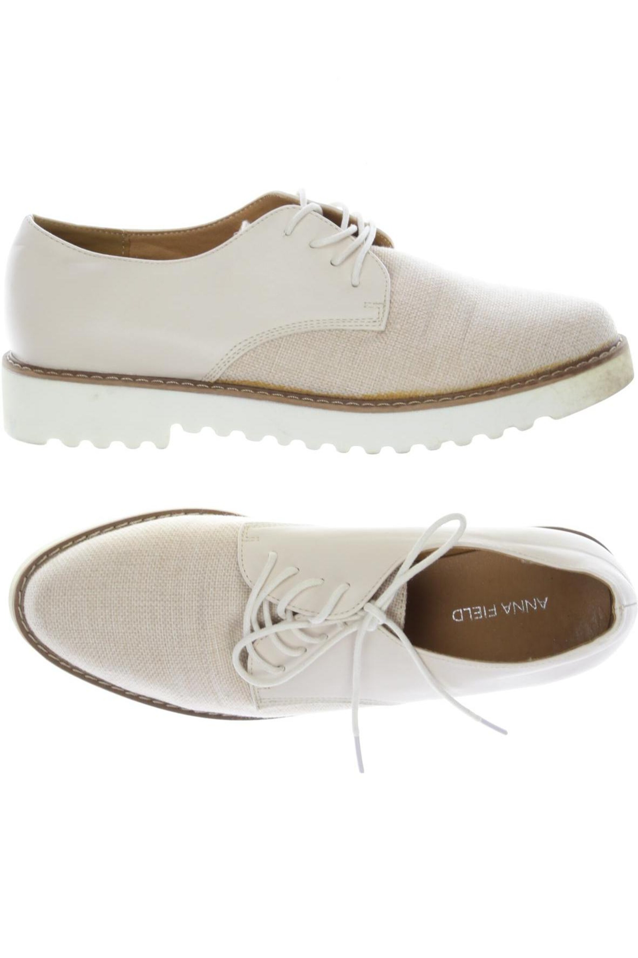 Anna Field Flats & Loafers in 40 in Beige: front