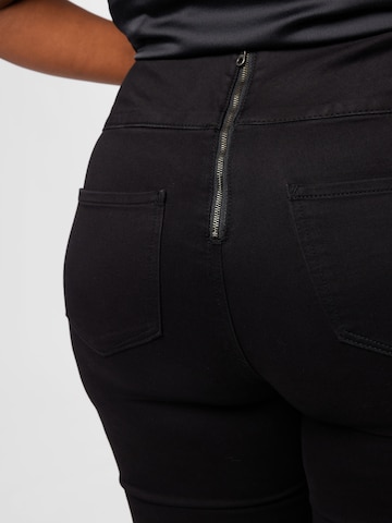 PIECES Curve Skinny Farkkuleggingsit värissä musta