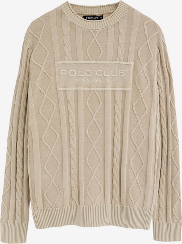Polo Club Sweater in Beige: front