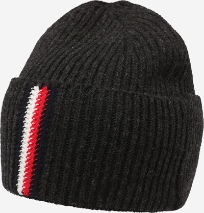 Megzta kepurė iš TOMMY HILFIGER, spalva – raudona / juoda / balta, Prekių apžvalga