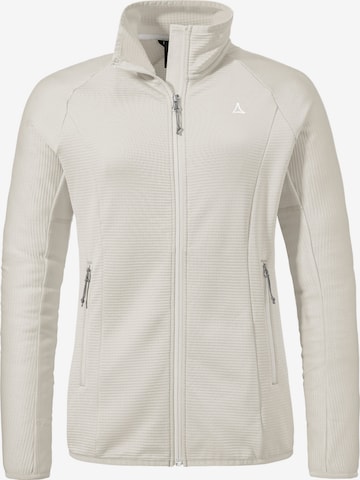 Veste en polaire fonctionnelle ' Hiking Fleece Jk Style Cascata WMS ' Schöffel en beige : devant