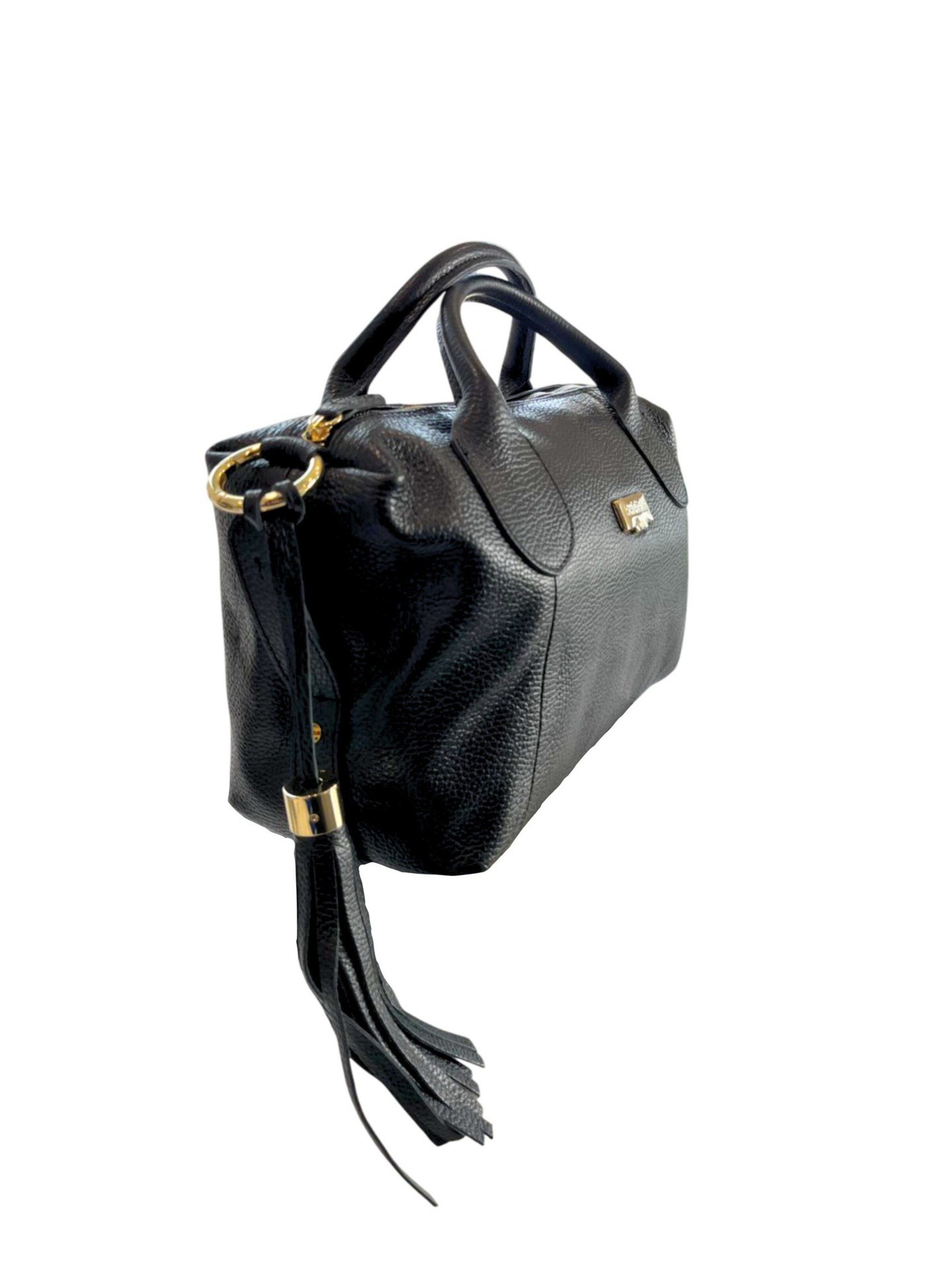 Borsa a mano 'Borsa a Mano Donna Pelle Vacchetta 100% - Modello Lucca Baldinini' di Baldinini Trend in nero