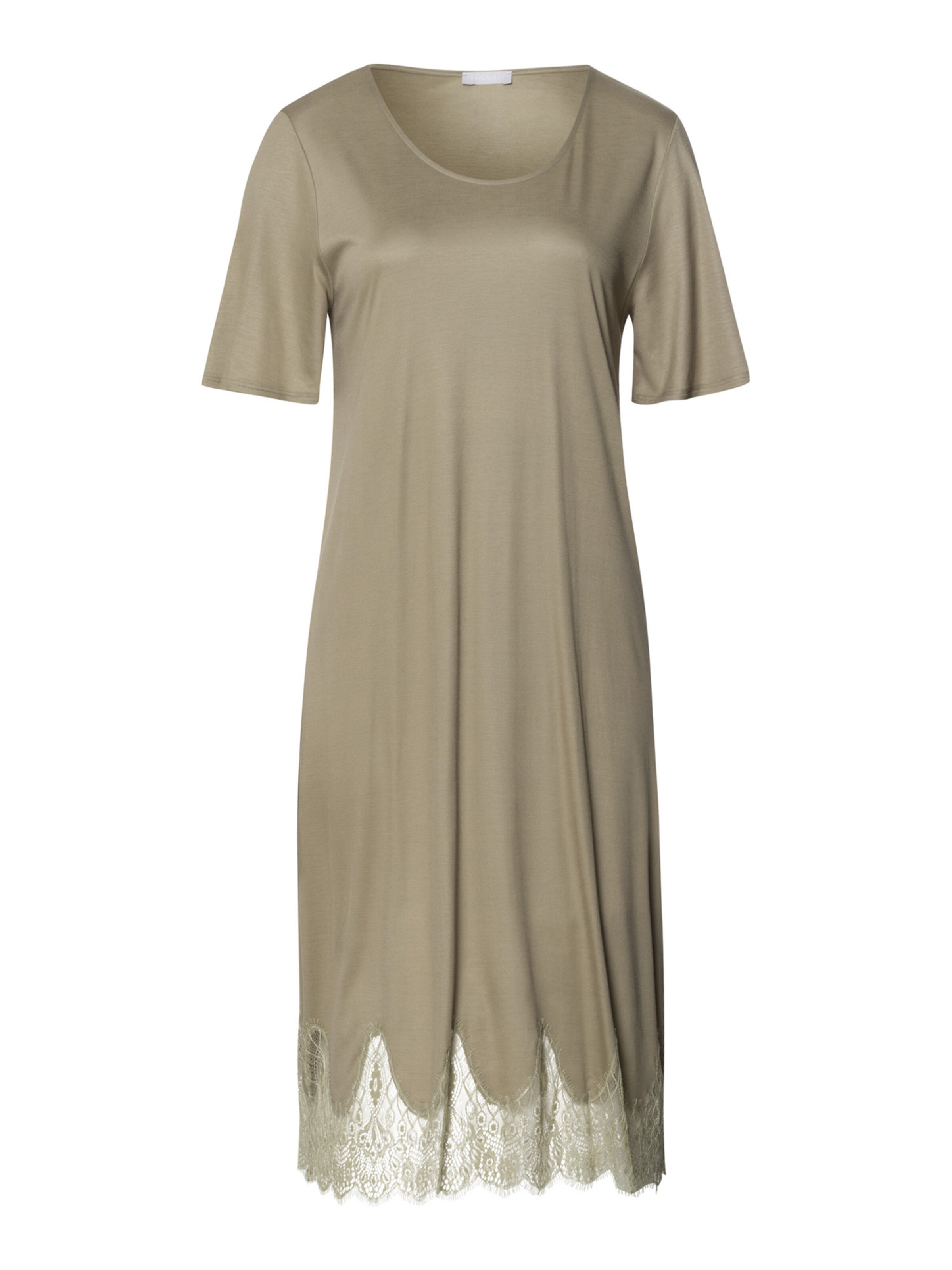 Chemise de nuit ' Melia ' Hanro en marron : devant