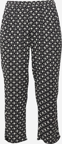 KAFFE CURVE - Loosefit Pantalón 'Nally' en negro: frente