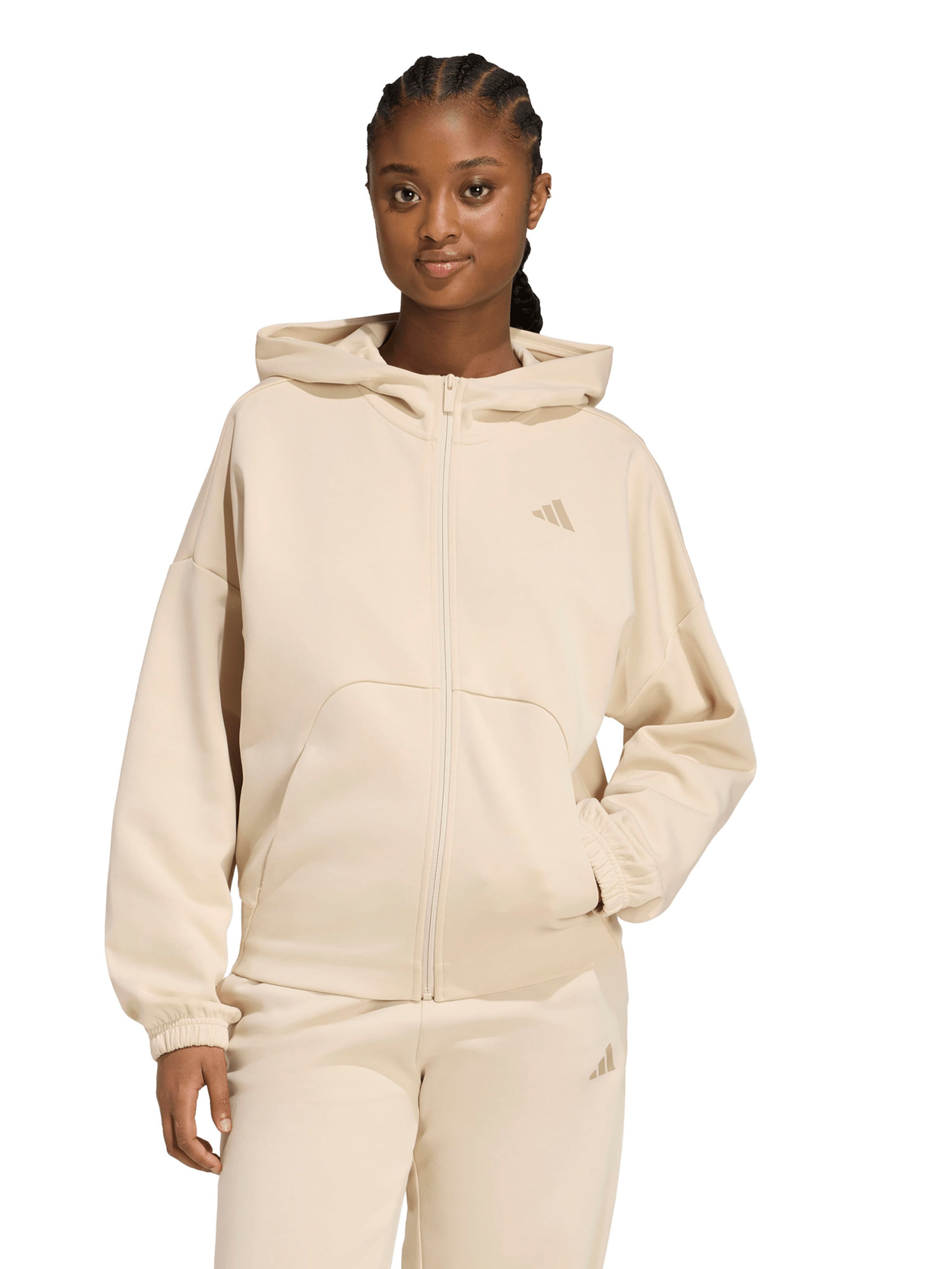 smėlio ADIDAS SPORTSWEAR Sportinis džemperis 'FI': priekis