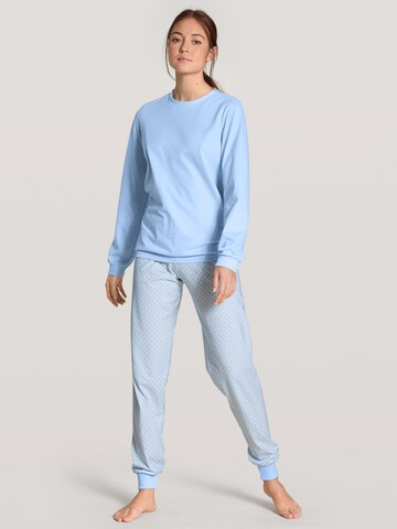 CALIDA Pyjama 'Lovely Nights' in Blauw: voorkant