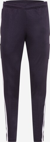 ADIDAS PERFORMANCE Slim fit Workout Pants 'Squadra 21' in Black: front