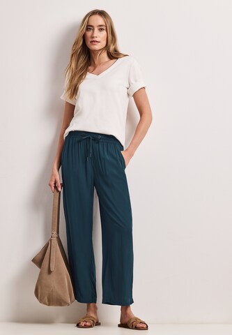 STREET ONE Wide Leg Hose in Blau