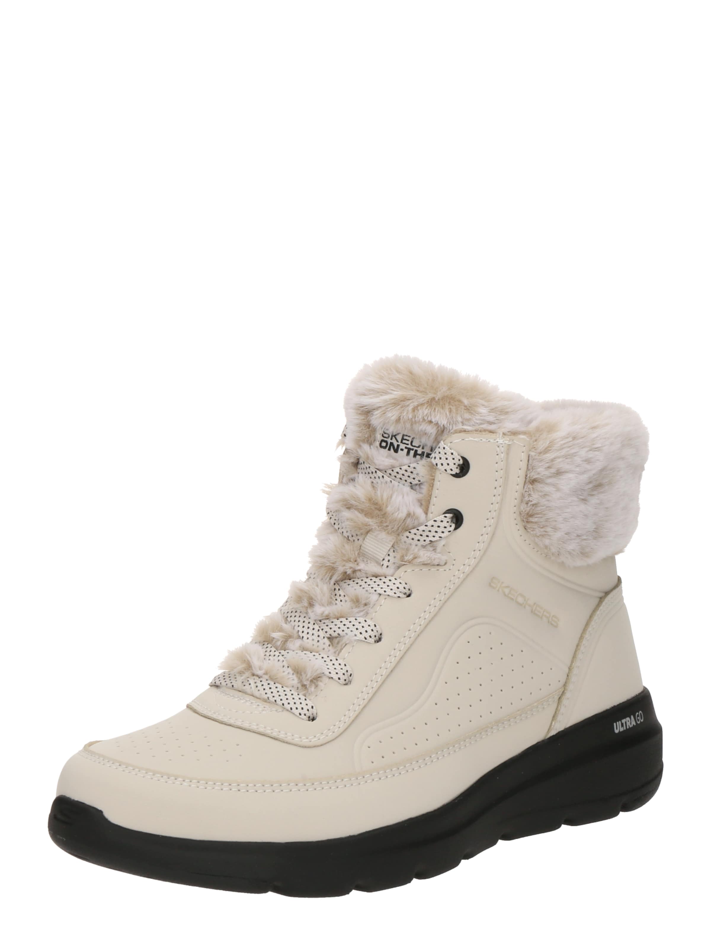 SKECHERS Botki 'GLACIAL ULTRA - MOUNTAIN MUSE' w kolorze beżowy: przód