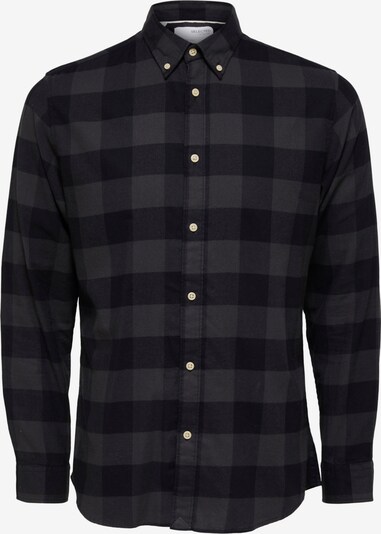 SELECTED HOMME Button Up Shirt in Grey / Black, Item view