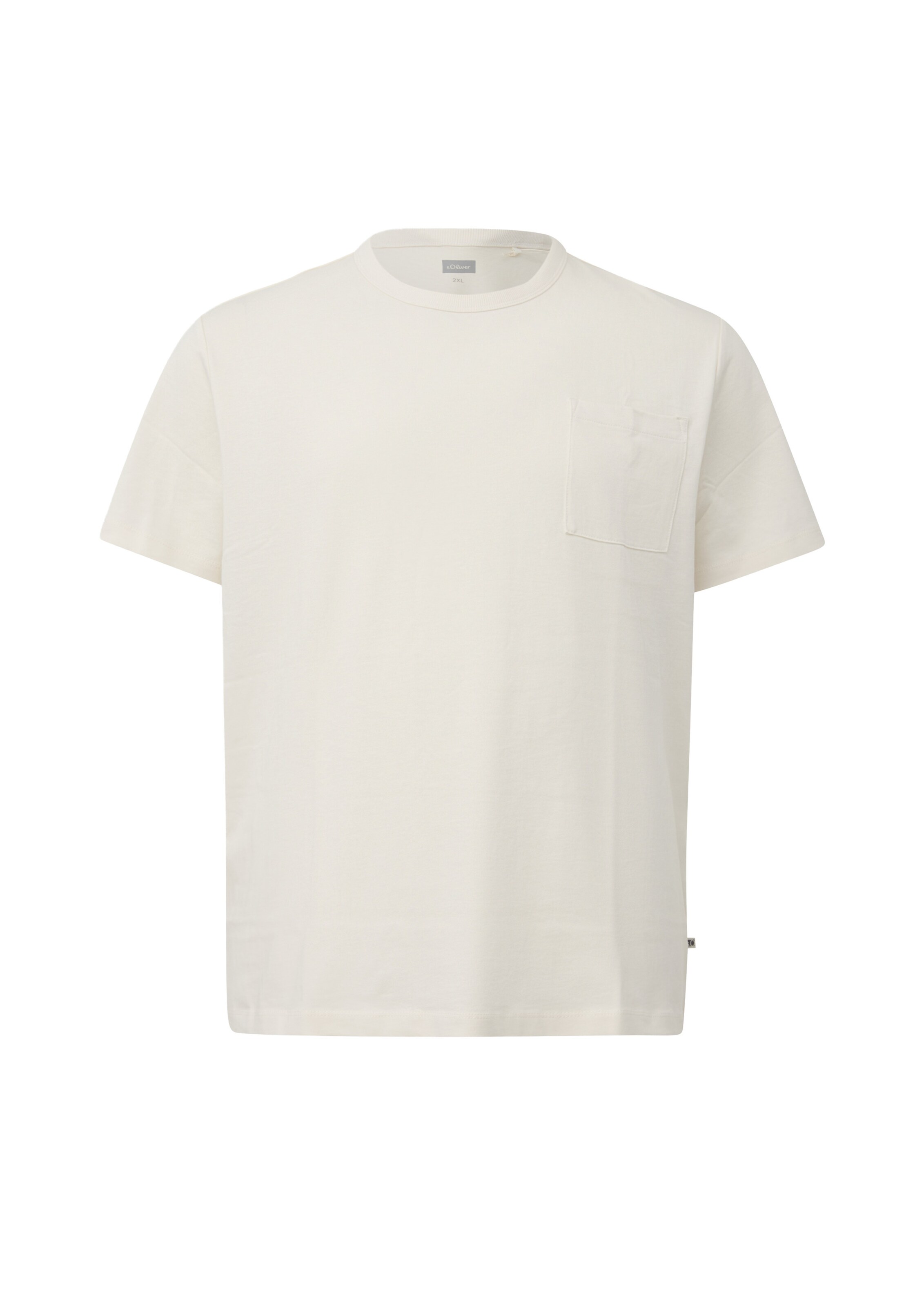 T-Shirt s.Oliver Men Big Sizes en beige : devant