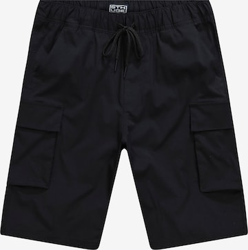 STHUGE Regular Pants in Black: front