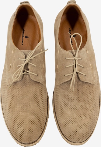 DreiMaster Maritim Lace-Up Shoes in Beige