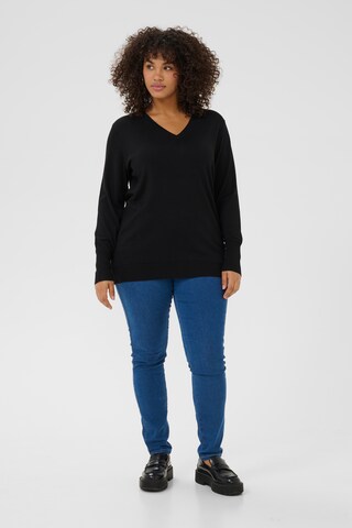 Pull-over KAFFE CURVE en noir