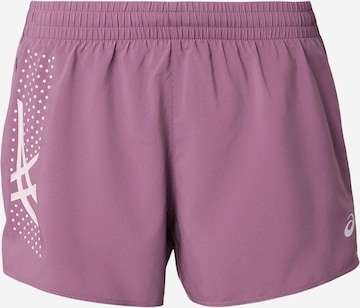 ASICS Sportovní kalhoty – fialová: přední strana