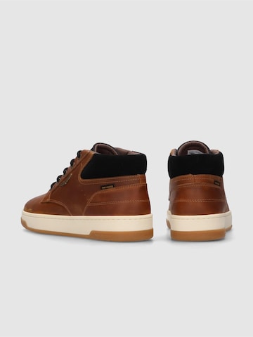 PME Legend Låg sneaker 'Porter sneaker in waxed leather' i brun