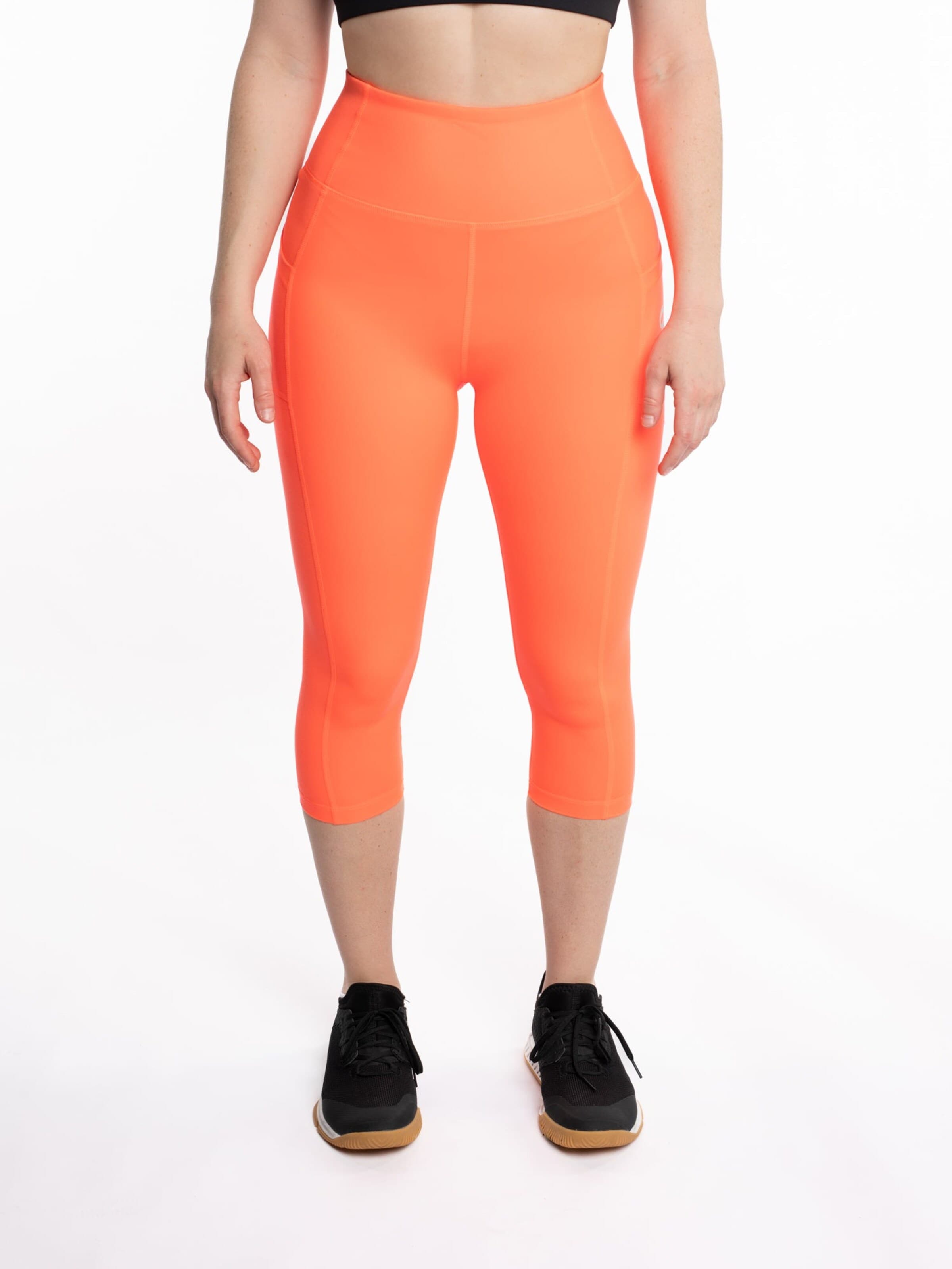 mymotus Skinny Sporthose 'mymotus®, ladies tight 3/4 length, coral , RW51'‌‌‌‌‌ in Orange: Vorderseite