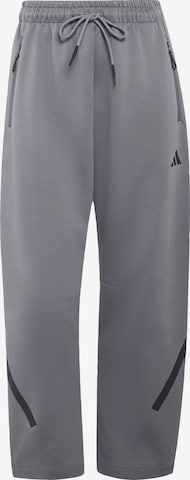 Loosefit Pantalon de sport 'Z.N.E.' ADIDAS SPORTSWEAR en gris : devant