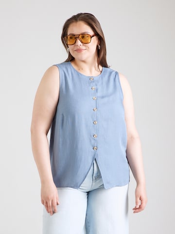 Camicia da donna 'VILINA' di EVOKED in blu: frontale