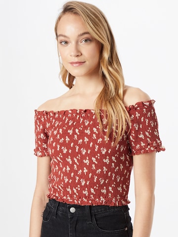 ABOUT YOU Shirt 'Arika' in Rood: voorkant