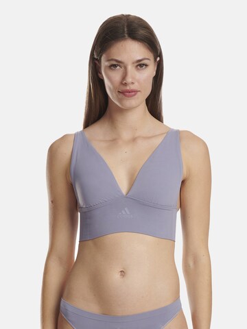 ADIDAS SPORTSWEAR Bralette Sports Bra ' LONGLINE BRA ' in Blue: front