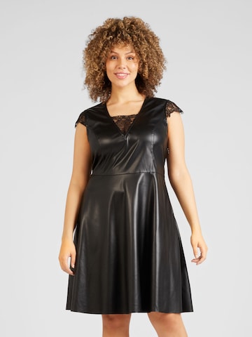 Robe 'MINJA' ONLY Curve en noir : devant