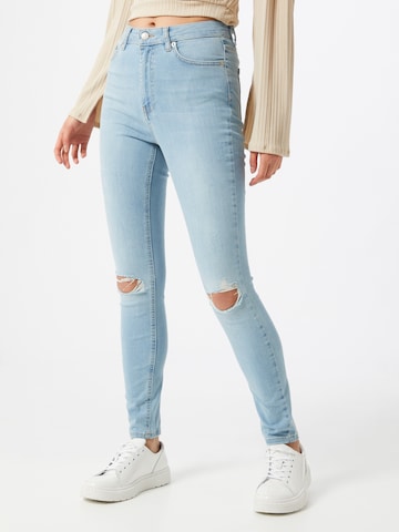 NA-KD Skinny Jeans in Blauw: voorkant