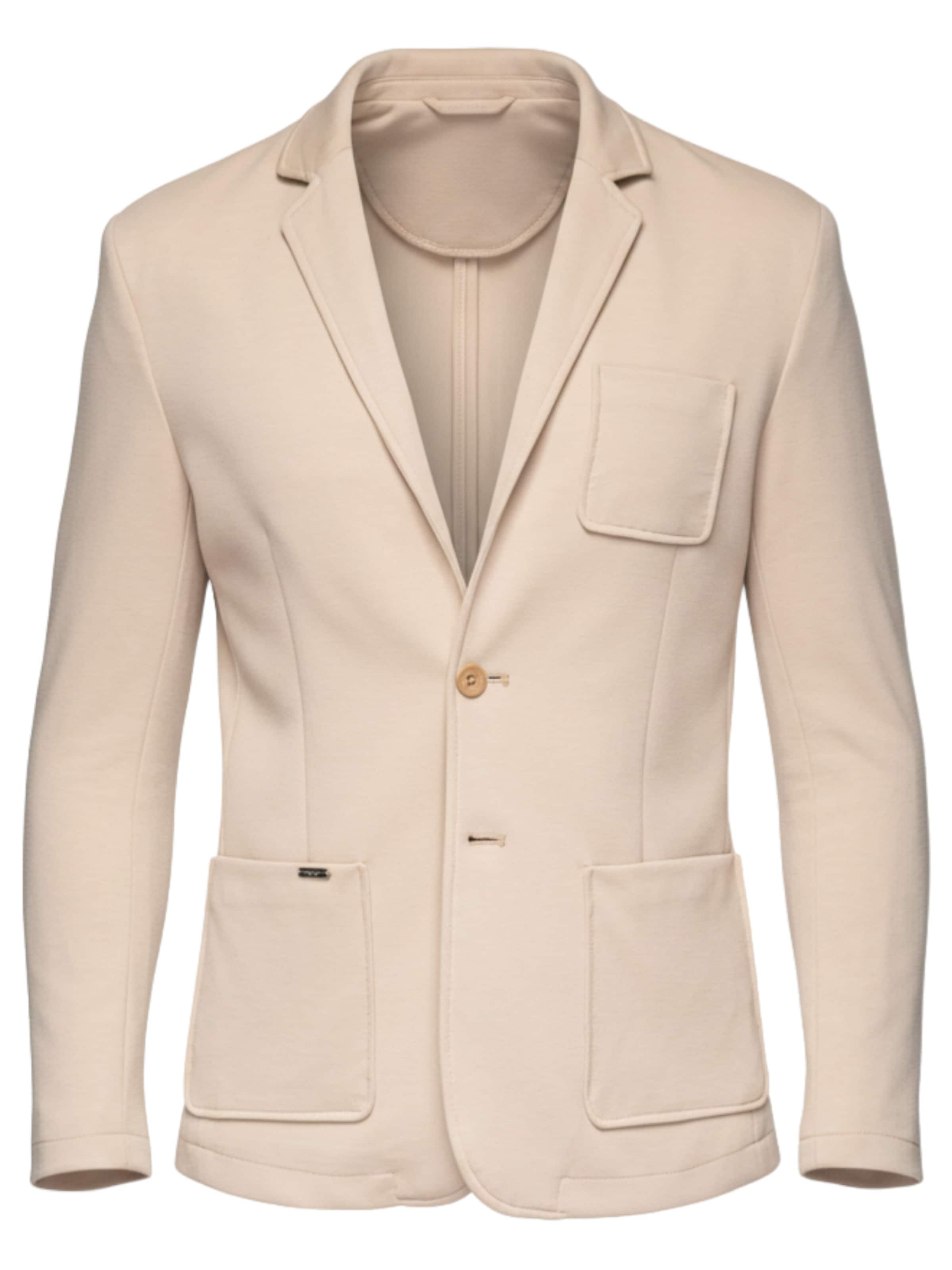 Ombre Regular Fit Sakko in Beige: Vorderseite