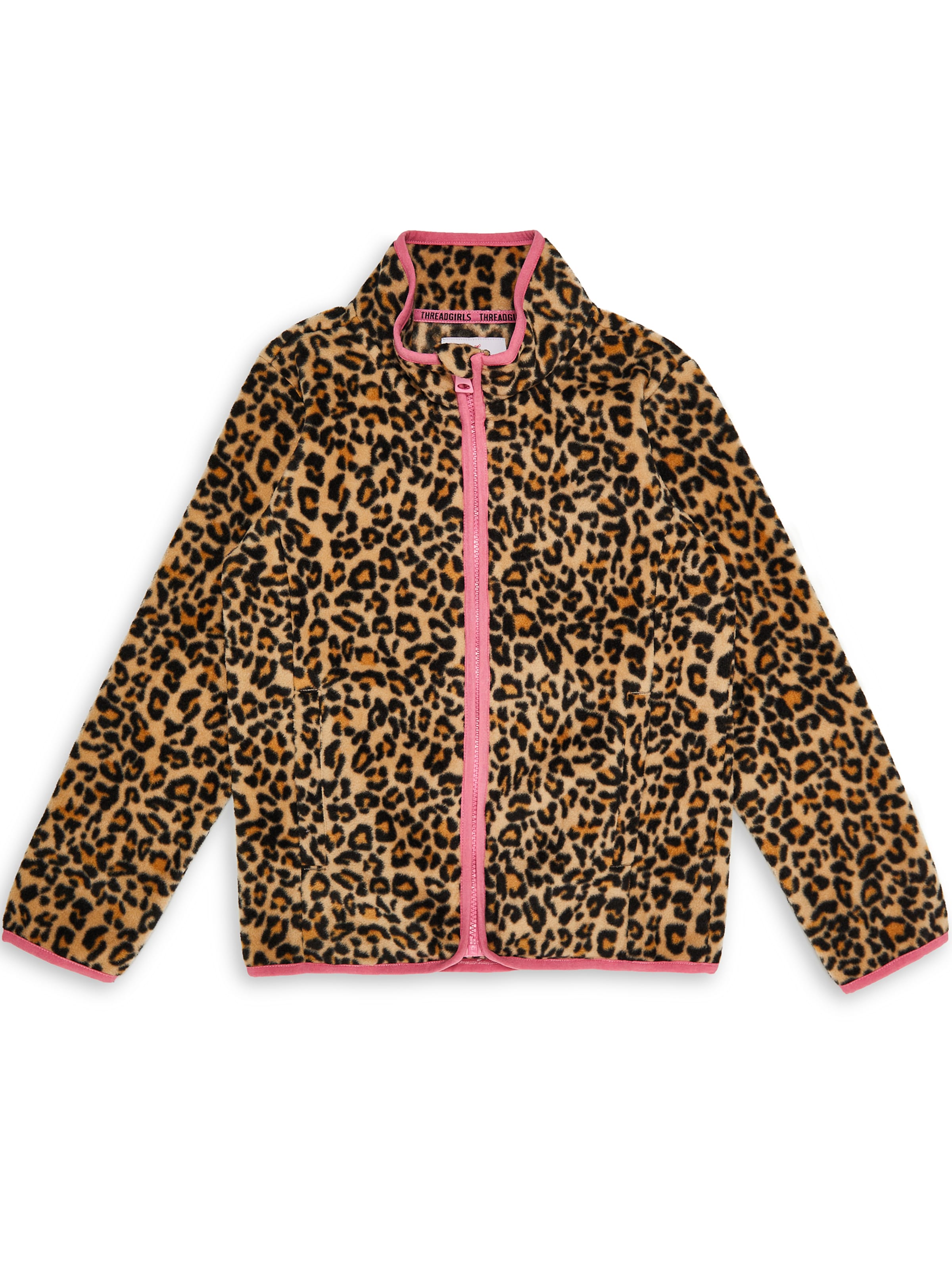 Threadgirls Fleecejacke in Braun: Vorderseite