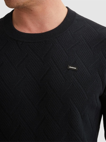 Pull-over 'Pullover with crewneck and allover texture' VANGUARD en bleu