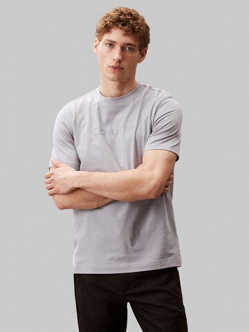 T-Shirt 'Gym' Calvin Klein Sport en gris : devant