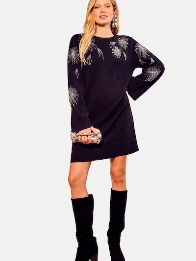 Abito in maglia love & roses di colore marino / argento, Visualizzazione prodotti