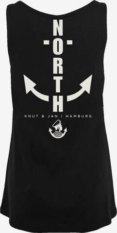 F4NT4STIC Top 'North Anchor Knut & Jan Hamburg' in Schwarz